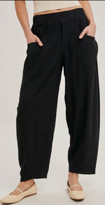 Load image into Gallery viewer, Bluivy ~ Relaxed Barrel Pants with Pockets
