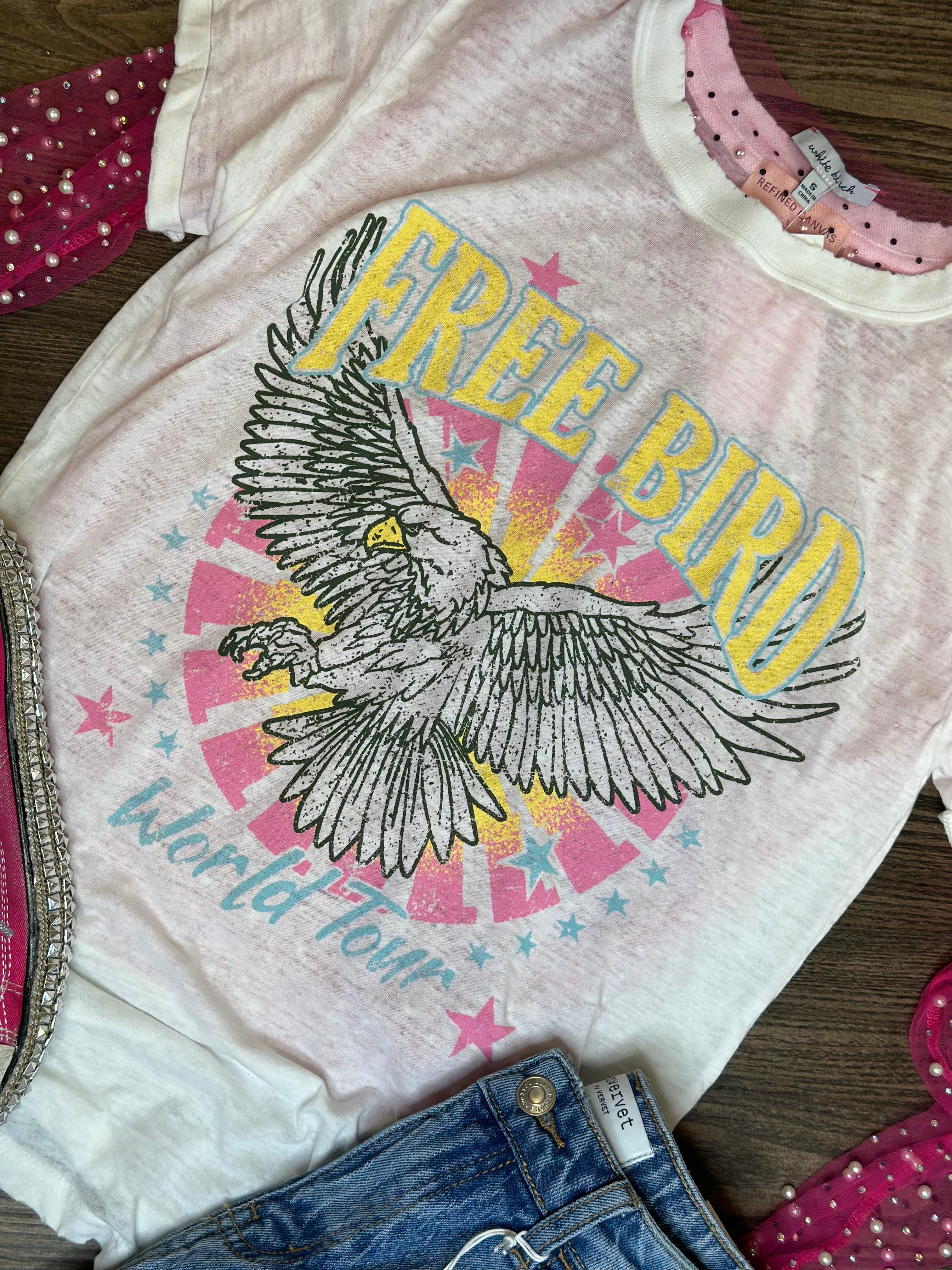 Free Bird World Vintage Graphic Tee