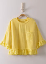 Load image into Gallery viewer, Very J Lace Ruffle Sleeve Top
