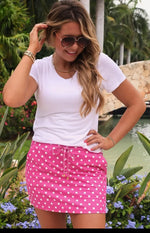 Load image into Gallery viewer, Pink Polka Dot Skort
