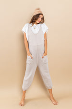 Load image into Gallery viewer, Sweater Jumpsuit With Textured Knitting Detail
