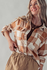 Load image into Gallery viewer, Plaid Flannel Button Down Shirt
