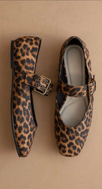 Load image into Gallery viewer, The Soho | Leopard Ballet Flat with Buckle
