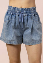 Load image into Gallery viewer, New In ~ Mineral Washed Chambray Short
