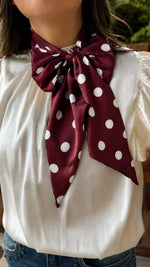 Load image into Gallery viewer, STERLING KREEK ~ KICK OFF SEASON LATIGO SCARF MAROON OR PURPLE
