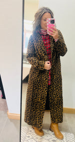 Load image into Gallery viewer, French Leopard Long Jacket

