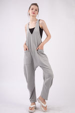 Load image into Gallery viewer, Casual Loose Fit Solid Knit Baggy Jumpsuit
