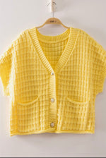 Load image into Gallery viewer, Very J Waffle Texture Crop Cardigan
