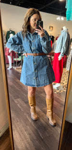 Load image into Gallery viewer, Denim Shirt/Dress
