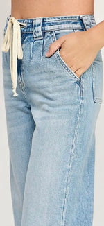 Load image into Gallery viewer, Petra153 ~ Soft Touch High Rise Comfort Trouser Wide Leg Jean

