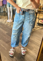 Load image into Gallery viewer, Washed Distressed Rope Denim

