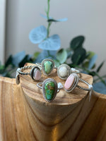 Load image into Gallery viewer, Sterling Silver Rope Ring W/Stone
