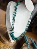 Load image into Gallery viewer, American Turquiose 19 Inch With 3mm Sterling Silver Beads
