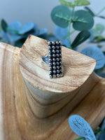 Load image into Gallery viewer, Navajo Pearl Rectangle Ring
