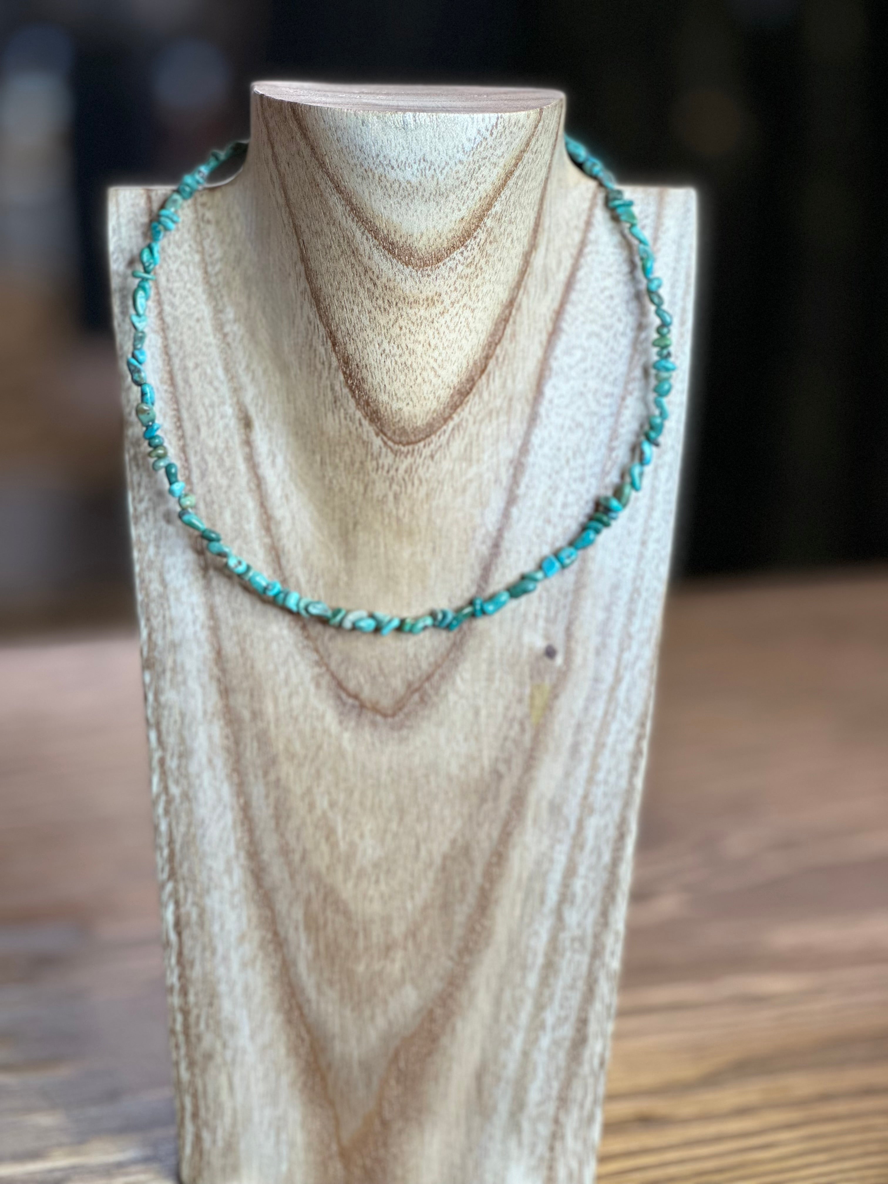 Choker Green Nugget Turquoise Choker