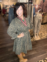 Load image into Gallery viewer, Leopard Print Mini Dress
