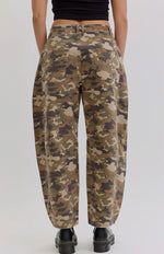 Load image into Gallery viewer, Cello Mid Waisted Camo Barrel Denim
