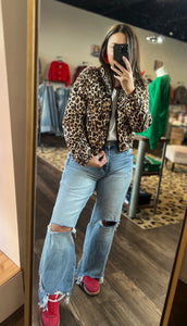 Leopard Puffer Jacket