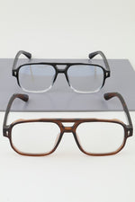 Load image into Gallery viewer, Ribbed Aviator Blue Light Blocker Optical Glasses
