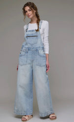 Load image into Gallery viewer, Hidden 31” Inseam Super Wide Leg Overall
