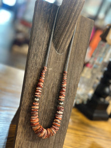 Red Spiny Oyster 23 Inch Necklace