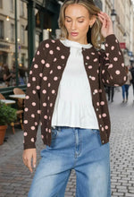 Load image into Gallery viewer, Vine &amp; Love Playful Polka Dot Cardigan
