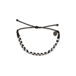 Load image into Gallery viewer, Pura Vida Black And White Seed Bead Checkerboard Bracelet
