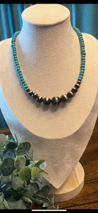 806 Navajo Pearl Turquoise Necklace