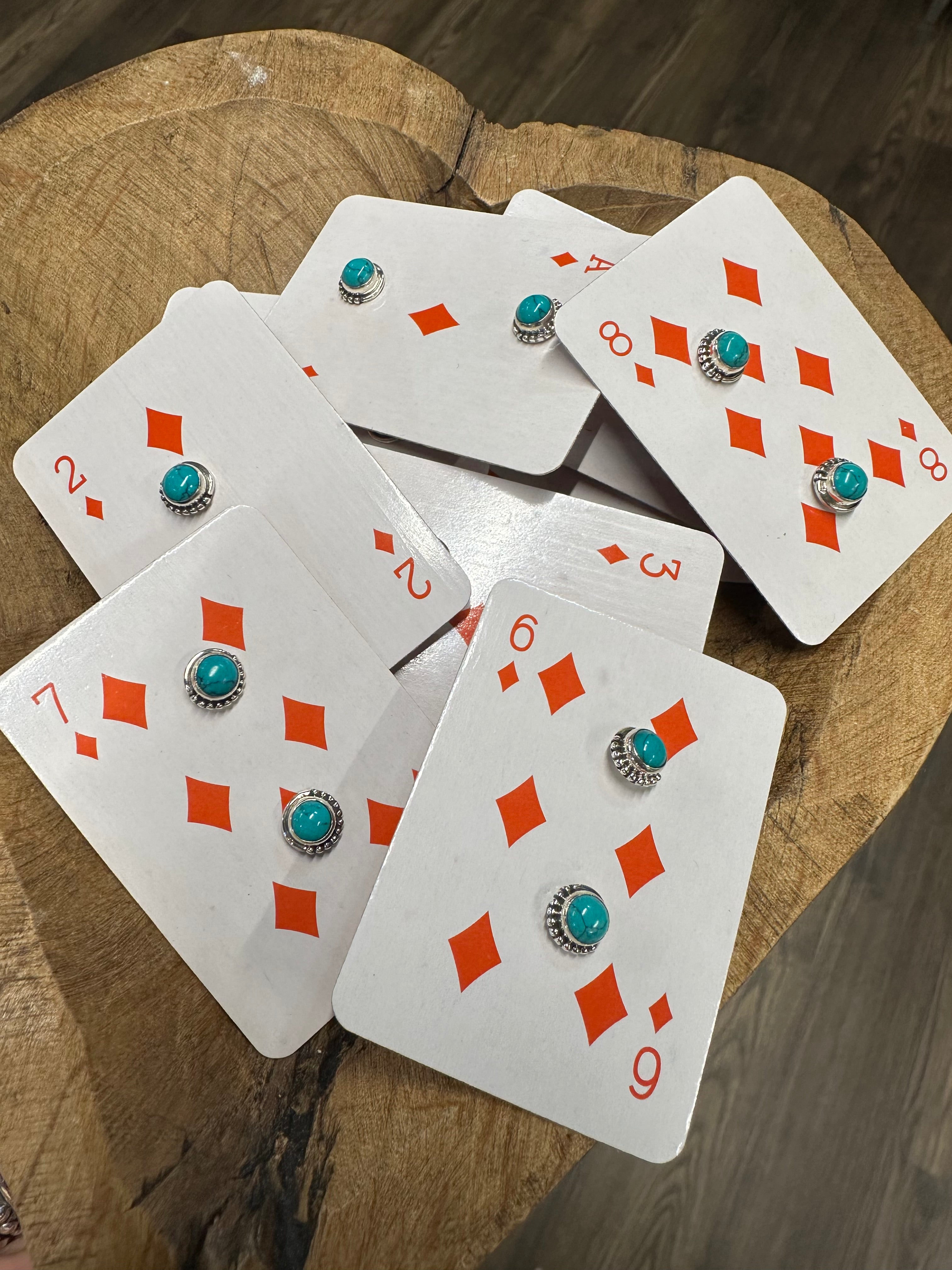 Sterling Silver Turquoise Stud