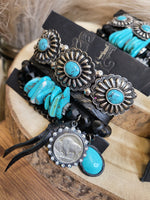 Load image into Gallery viewer, SL Turquoise Stack w/Buffalo Coin
