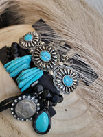Load image into Gallery viewer, SL Turquoise Stack w/Buffalo Coin
