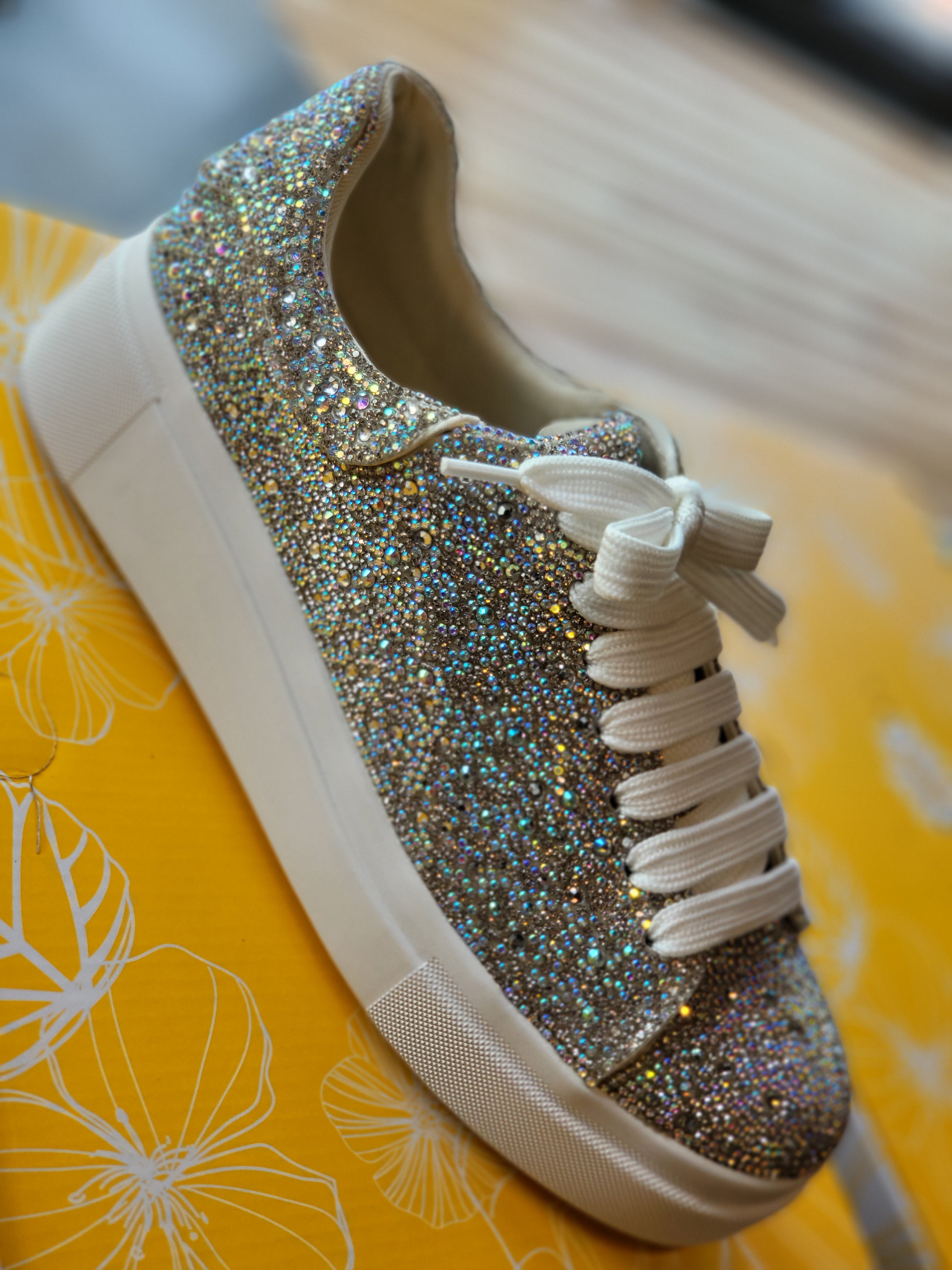 Yellowbox Eraya / Clear Crystal Bling Sneaker