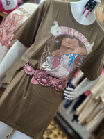 Load image into Gallery viewer, Honky Tonk Barbie T-Shirt Dress
