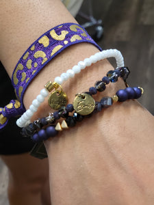 Gameday Ermish Purple w/Leopard Band