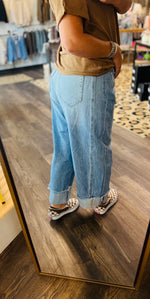 Load image into Gallery viewer, Cello Cuffed Barrel Denim
