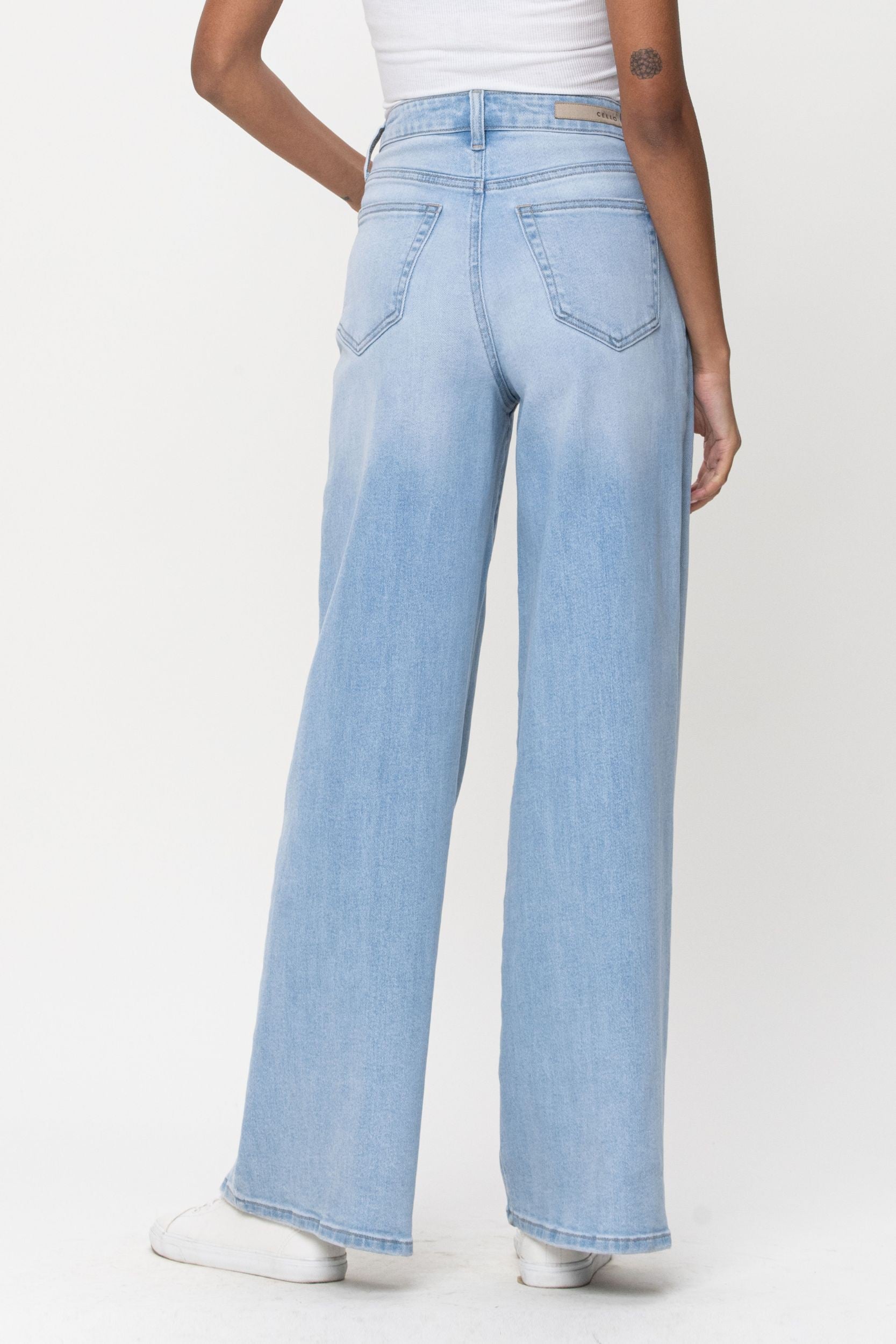 Cello High Rise Wide Leg Light Denim (stretch)