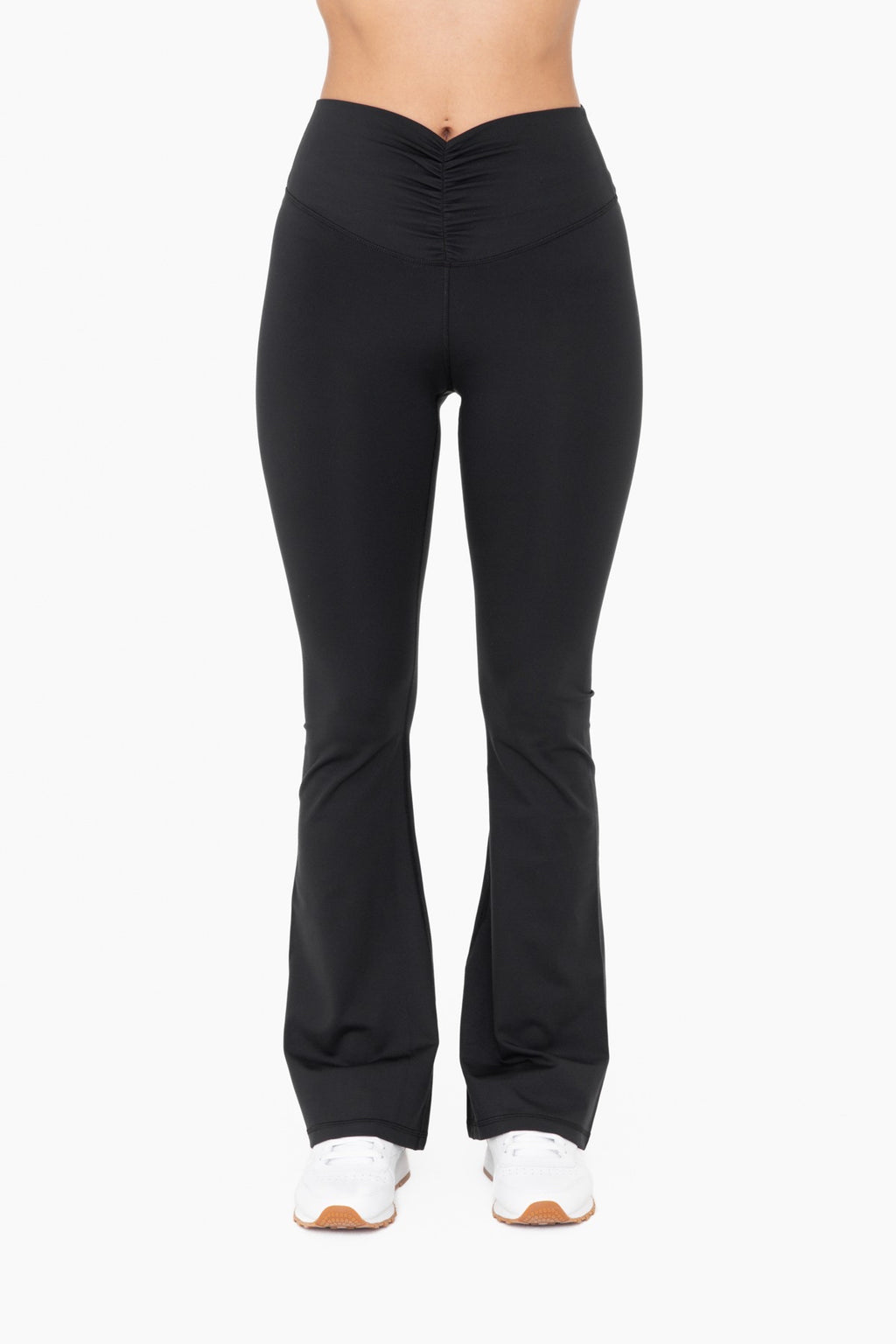 Mono B Tapered Band Solid Cropped Leggings with Back Pockets - Enterprise  Crossing LLC.