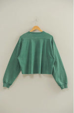 Load image into Gallery viewer, Cropped Crewneck Sweatshirt with Oversized
