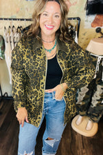 Load image into Gallery viewer, Leopard Print Barn Jacket
