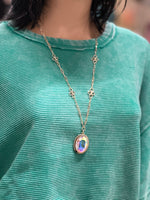 Load image into Gallery viewer, Pink Panache Frost With Long Paperclip Chain
