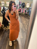 Load image into Gallery viewer, Rust Midi Dress
