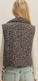 Load image into Gallery viewer, HYFVE ~ Leopard Print Puffer Vest
