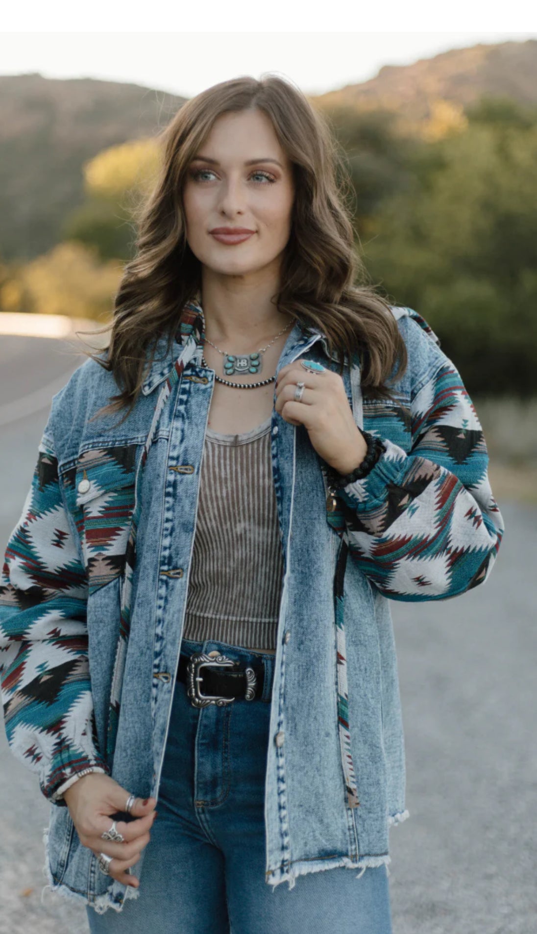 STERLING KREEK~ SOUTHERN ROOTS DENIM SHACKET