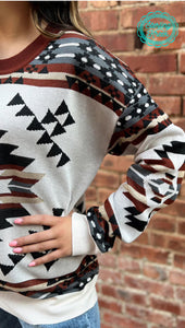 STERLING KREEK LEAN ON ME KNIT SWEATER
