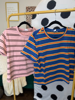 Load image into Gallery viewer, Striped Boxy Tee
