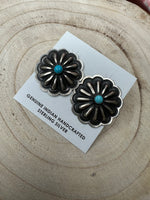 Load image into Gallery viewer, Sterling Silver Concho Earring
