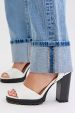 Load image into Gallery viewer, Cello High Rise Dad Denim W/Cuff
