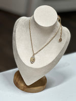 Load image into Gallery viewer, Pink Panache Football Bling Necklace
