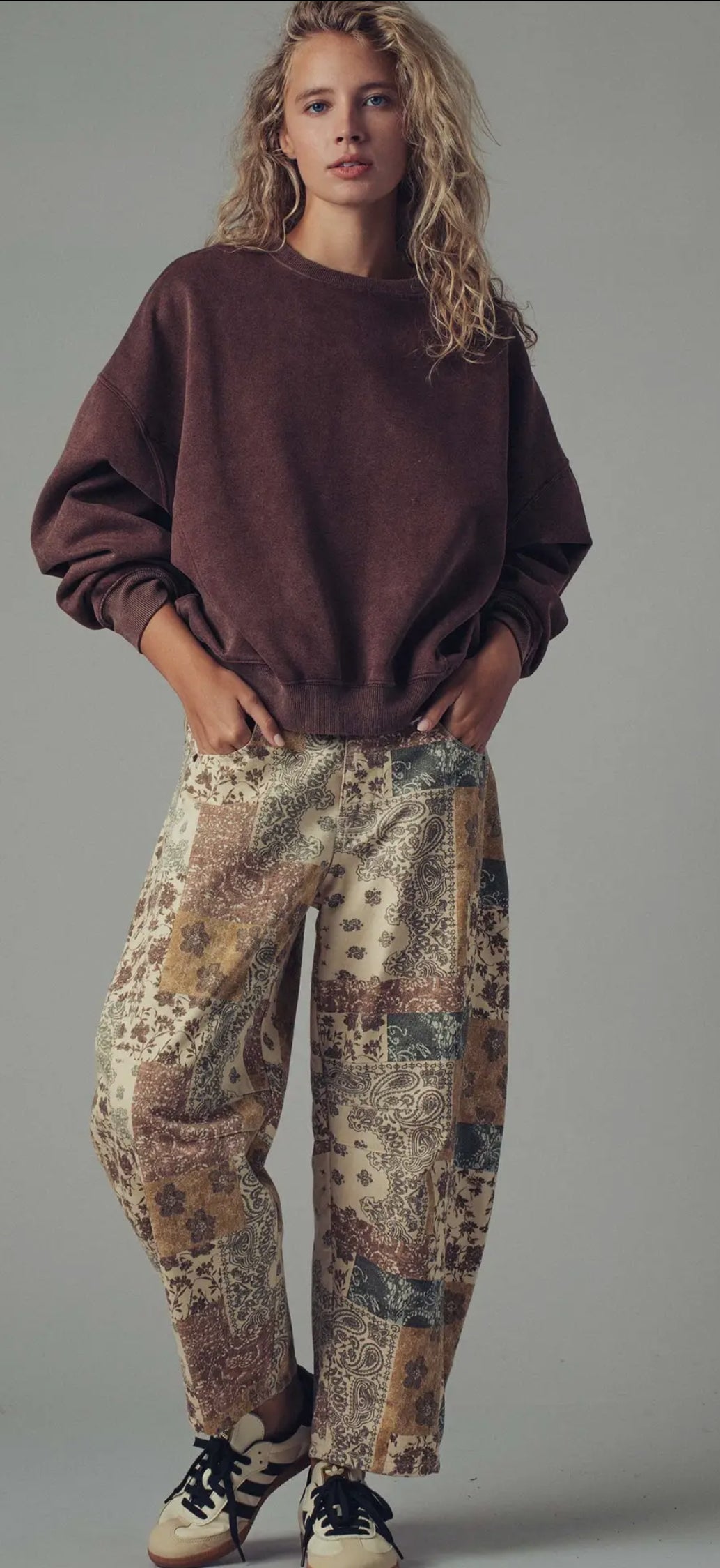 Urban Daizy ~ Boho Patchwork Wide Leg Pants