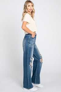 Petra High Rise Rigid Vintage Flare Denim